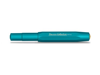 125. Kaweco Collection AL Sport 2022 限量 Iguana Blue 鬣蜥藍 鋁合金 F Nib 鋼筆 (送Galen Leather植鞣革皮套 ) (只限1支)