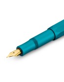 125. Kaweco Collection AL Sport 2022 限量 Iguana Blue 鬣蜥藍 鋁合金 F Nib 鋼筆 (送Galen Leather植鞣革皮套 ) (只限1支)