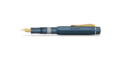 Kaweco PISTON SPORT AL Navy/Gold with bottle ink