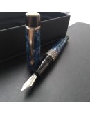 142. Kilk Celestial Blue Fountain Pen + 14K Gold Nib  M nib  (現貨1支)