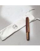 2. SIMEICHU木製鋼筆 小葉紅檀帶白皮 Schmidt F尖 (現貨)