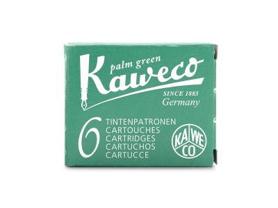Kaweco Ink Cartridges 6-Pack Palm Green