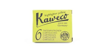 Kaweco Ink Cartridges 6 Pieces Glowing Yellow
