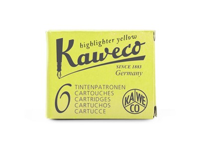 Kaweco Ink Cartridges 6 Pieces Glowing Yellow