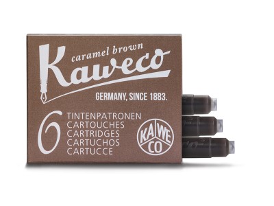 Kaweco Ink Cartridges 6-Pack Caramel Brown 4250278602208