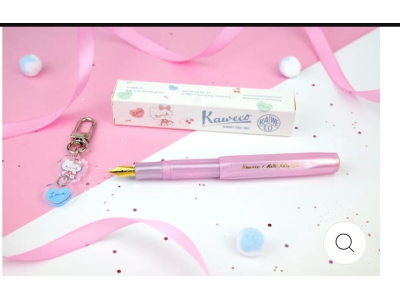 德國KAWECO x Hello Kitty 珍珠粉透明鋼筆 金尖 F